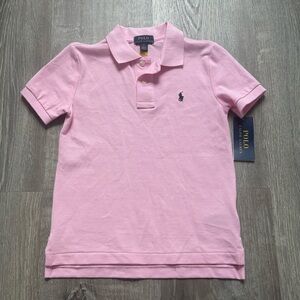 NWT Polo by Ralph Lauren Boys Light Pink Polo Shirt size 6